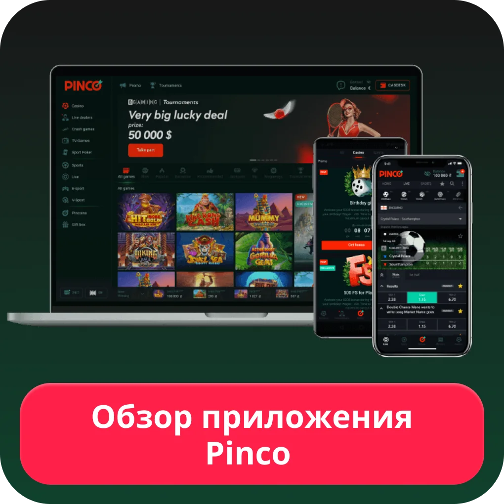 Мобильное приложение Pinco